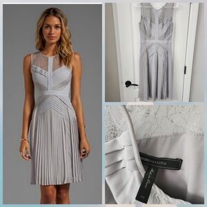 BCBGMAXAZRIA pleaded elegant dress